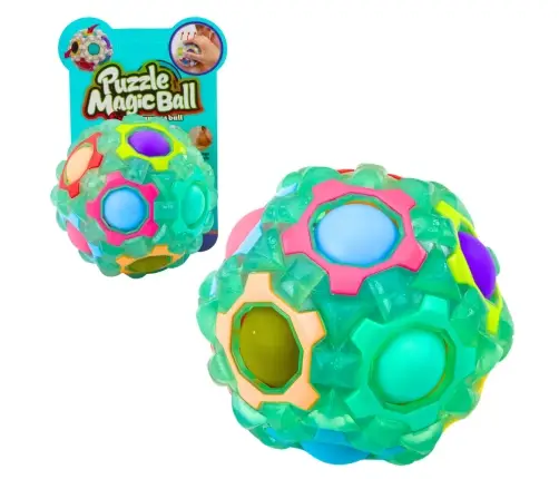 Magic Ball Puzzle Fluorescent Studs 7cm Mix