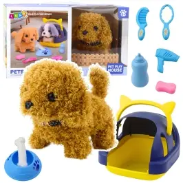 Dog Poodle Interactive Plush Walking Barking Carrier Accessories Dog Poodle Interactive Plush Walking Barking Carrier Accessories