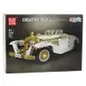 Construction Bricks Vintage Classic Car K500 White and Gold 952 pcs.