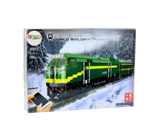 Construction Blocks Electric Train RC Train Remote Controlled 2086 pcs.