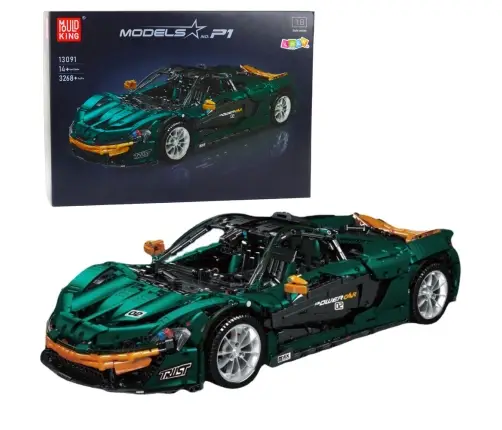 Construction Bricks Sports Car Green 1:8 P1 3268pcs