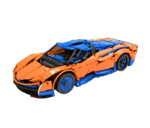 Construction Bricks Sports Car RC Blue and Orange 1883 pcs. Construction Bricks Sports Car RC Blue and Orange 1883 pcs.