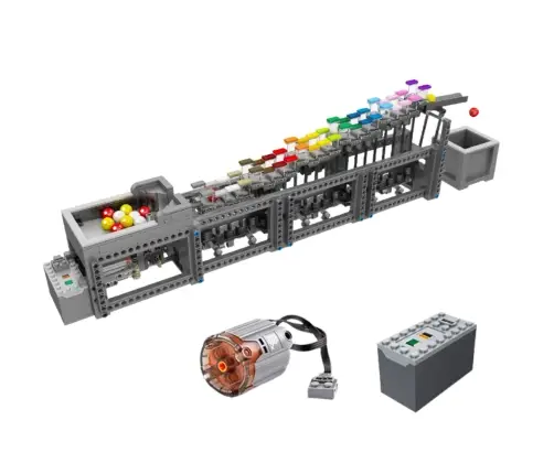 Construction Blocks Ball Track with Electric Motor 1038 pcs.