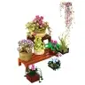 Construction Blocks Flowers in Pots 7 pcs Two Shelves 1446 pcs.