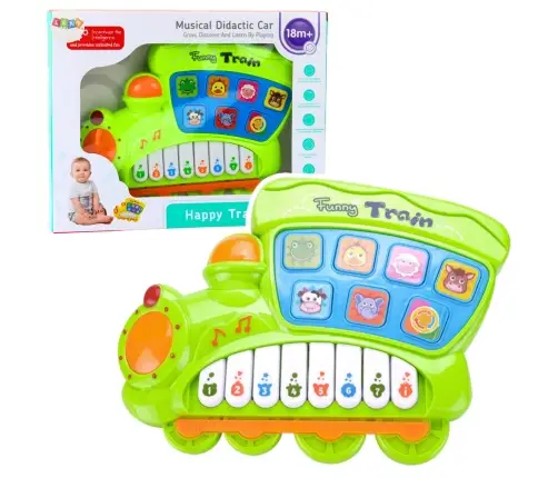 Educational Electric Piano for Toddlers Locomotive Green