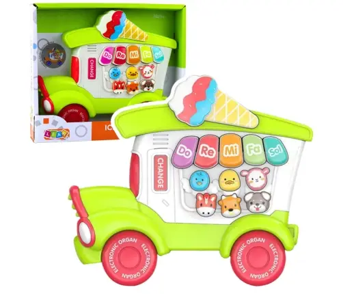 Educational Electric Piano for Toddlers Ice Cream Parlor Green