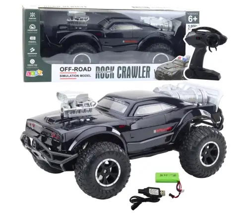 Large Off-Road Remote Controlled RC Sports Car Black 1:8