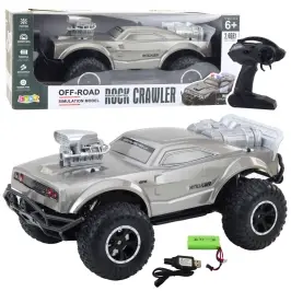 Large Remote Controlled Off-Road Sports Car RC Silver 1:8 Large Remote Controlled Off-Road Sports Car RC Silver 1:8