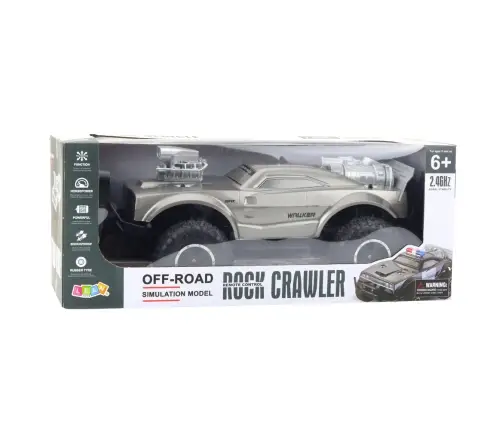 Large Remote Controlled Off-Road Sports Car RC Silver 1:8