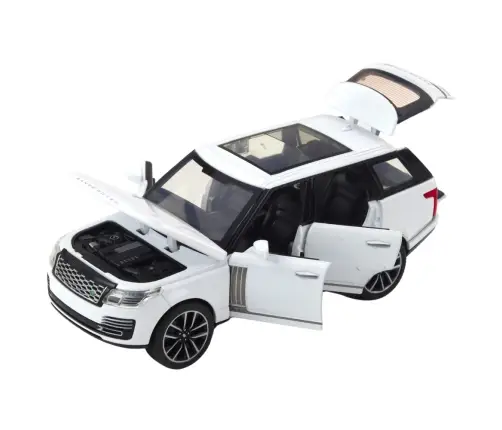 Range Rover Metal SUV White 1:32 Lights Sounds