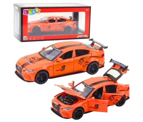 Jaguar Metal Car Lights Sounds Orange