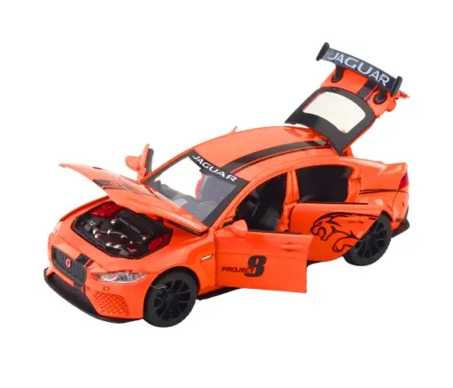 Jaguar Metal Car Lights Sounds Orange