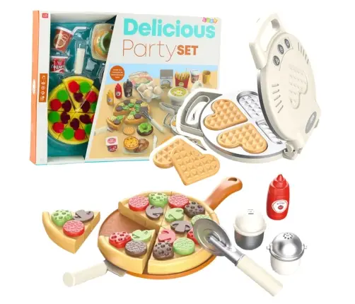 Pizza Waffle Set with Add-ons Kitchen Accessories for Kids