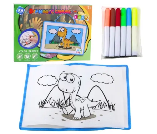 DIY Magic Canvas Painting Board with Washable Markers