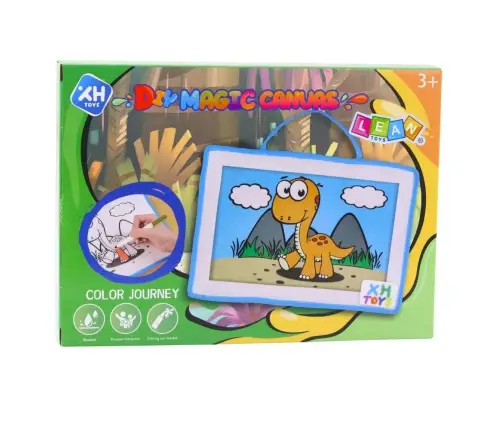 DIY Magic Canvas Painting Board with Washable Markers