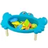 Fishing Set: Crab Table, 10 Fish, Fishing Rod, Strainer, Blue Fishing Set: Crab Table, 10 Fish, Fishing Rod, Strainer, Blue