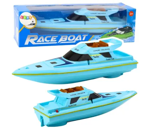 Boat Motorboat Floating Yacht Battery Operated Blue