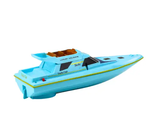 Boat Motorboat Floating Yacht Battery Operated Blue