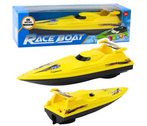 Boat Motorboat Floating Yacht Battery Operated Yellow