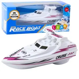 Boat Motorboat Battery White Patterns Floating Water