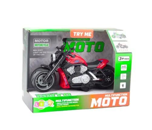 Battery Operated Toy Motorcycle Motor Lights Sounds Red