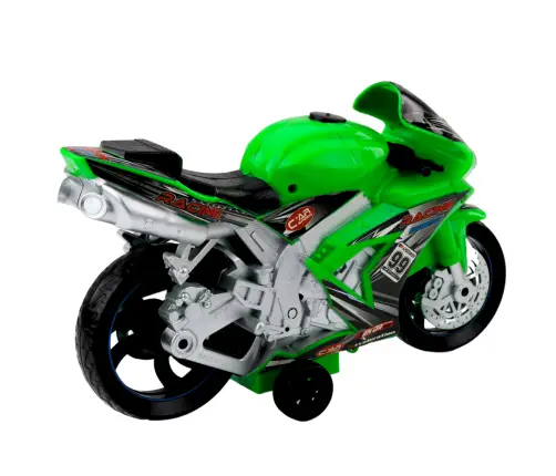 Racing Bike Racer Drive Lights Sounds Green