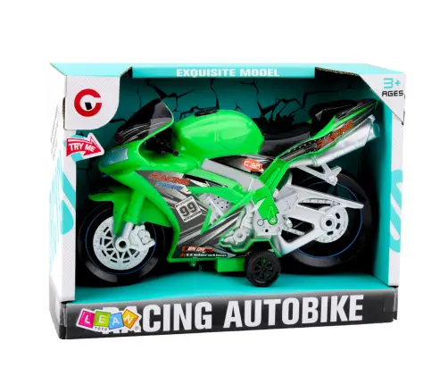 Racing Bike Racer Drive Lights Sounds Green