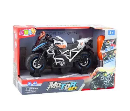 DIY Racing Bike Twisting Disassembly Lights Sounds Black