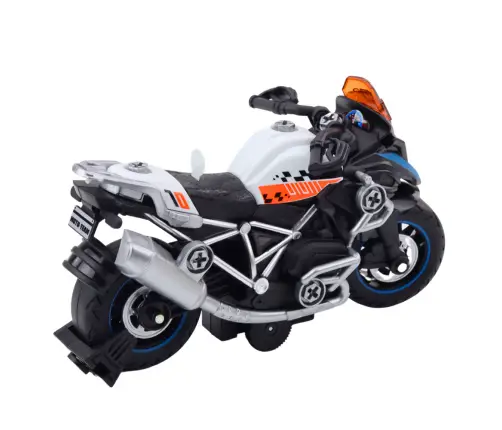 DIY Racing Bike Twisting Disassembly Lights Sounds Black