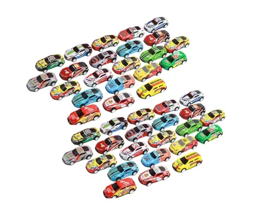 Set of Pull-Back Cars in a Container 48 pcs.
