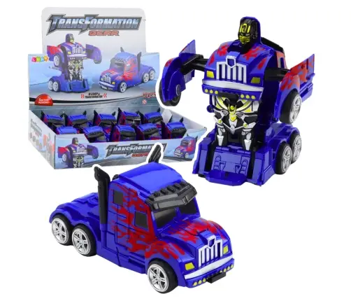 Truck Auto Robot 2in1 Drive Red Patterns Blue