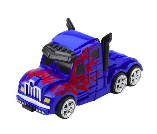 Truck Auto Robot 2in1 Drive Red Patterns Blue