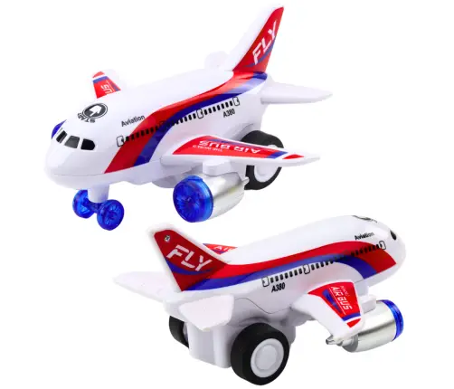 Battery Operated Passenger Plane Lights Sounds Drive Mix