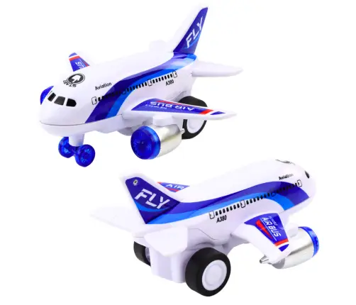 Battery Operated Passenger Plane Lights Sounds Drive Mix