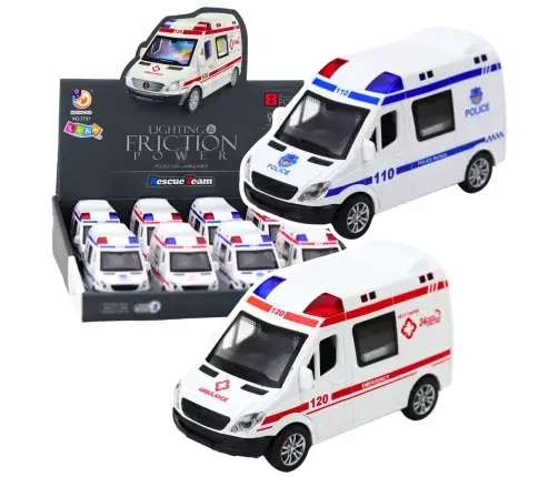 Police Car Ambulance Opening Doors Drive Lights Sounds Mix