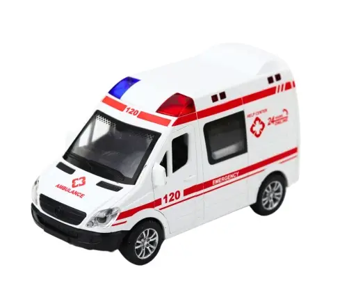 Police Car Ambulance Opening Doors Drive Lights Sounds Mix