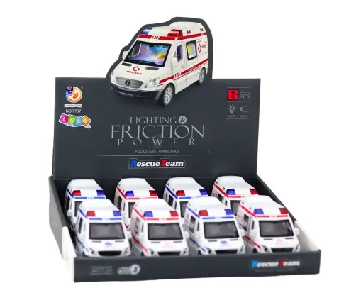 Police Car Ambulance Opening Doors Drive Lights Sounds Mix