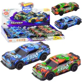 XS06 Race Car Drive Lights Sounds Orange Blue