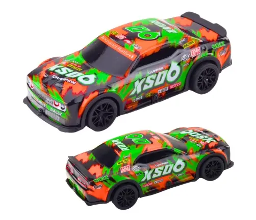 XS06 Race Car Drive Lights Sounds Orange Blue