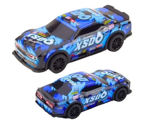 XS06 Race Car Drive Lights Sounds Orange Blue