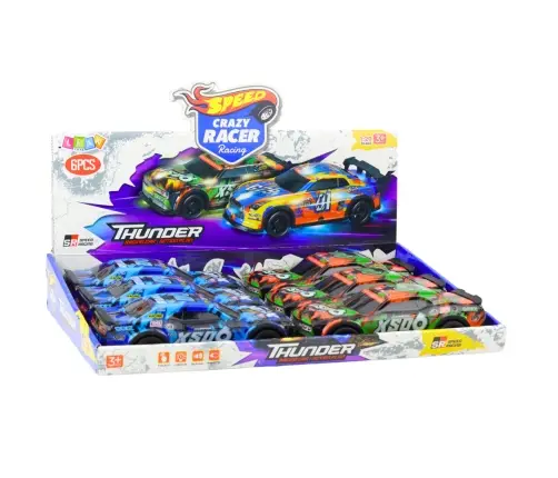 XS06 Race Car Drive Lights Sounds Orange Blue