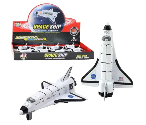 Spaceship Metal Pull-Back Drive White Markings