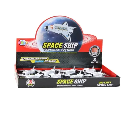 Spaceship Metal Pull-Back Drive White Markings