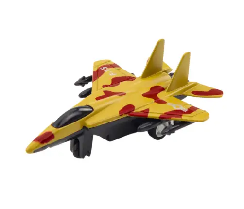 Military Fighter With Friction Drive Metal 11cm Mix