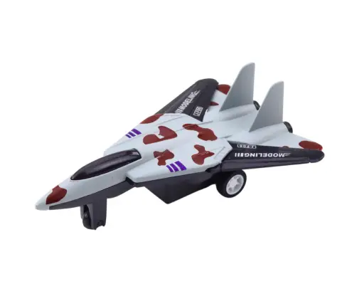 Military Fighter With Friction Drive Metal 11cm Mix