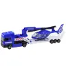 Police Rescue Car Boat Truck Helicopter Blue Set