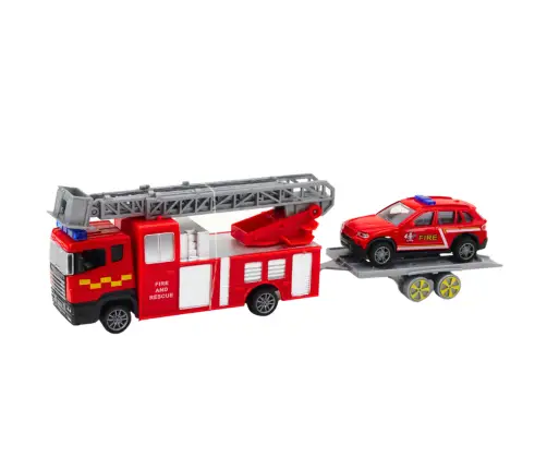 Fire Trucks Cars Drive Set Red
