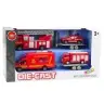 Fire Trucks Cars Drive Set Red