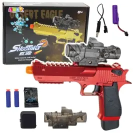 Electric Water Ball Gun Foam Darts Red