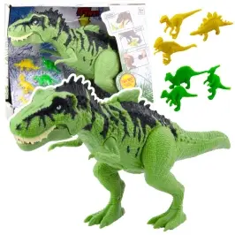 Dinosaur Set With Small Figures Moving Sounds Green